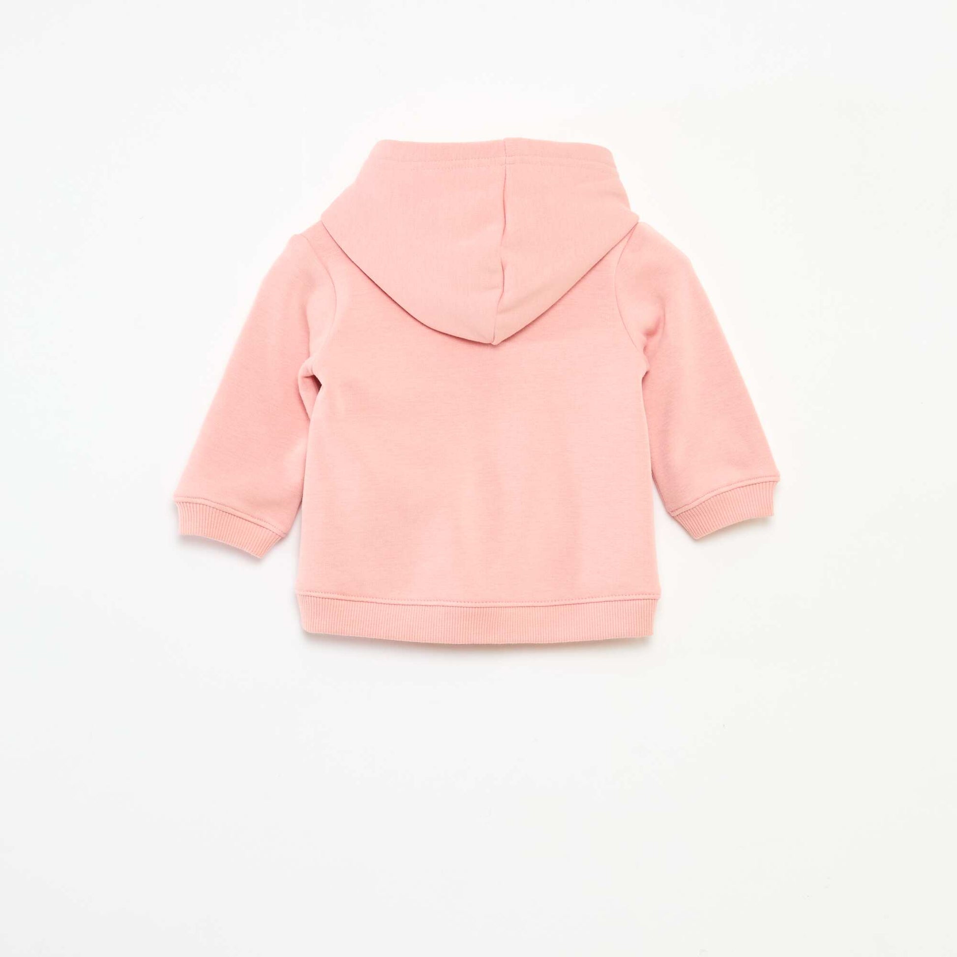 Sweat à capuche en molleton animé lapin ROSE
