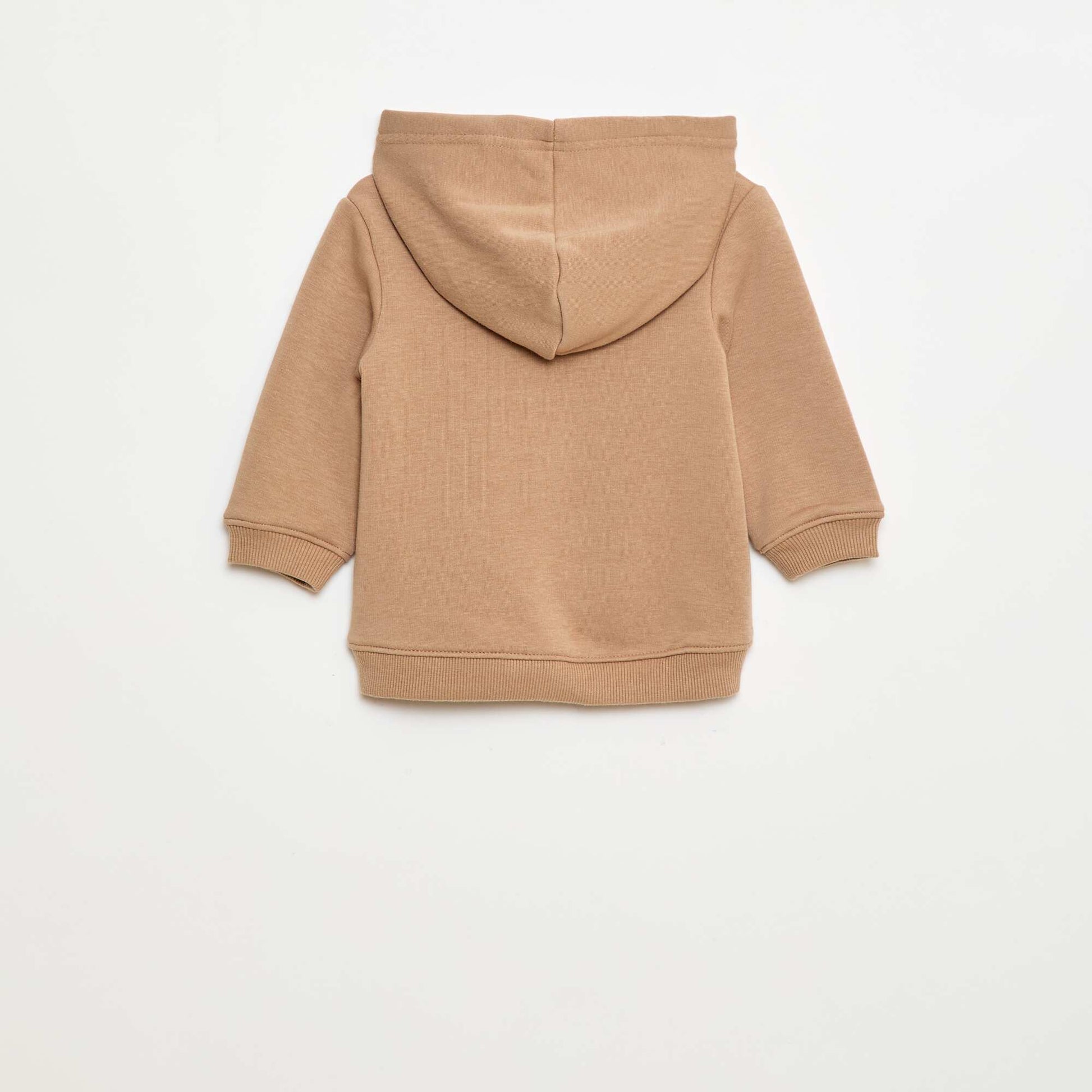 Sweat à capuche en molleton animé lapin MARRON