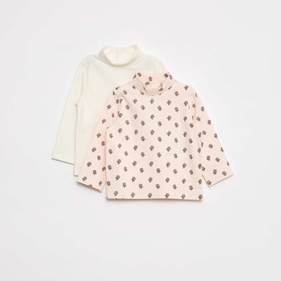 Lot de 2 sous-pull col roulé ROSE