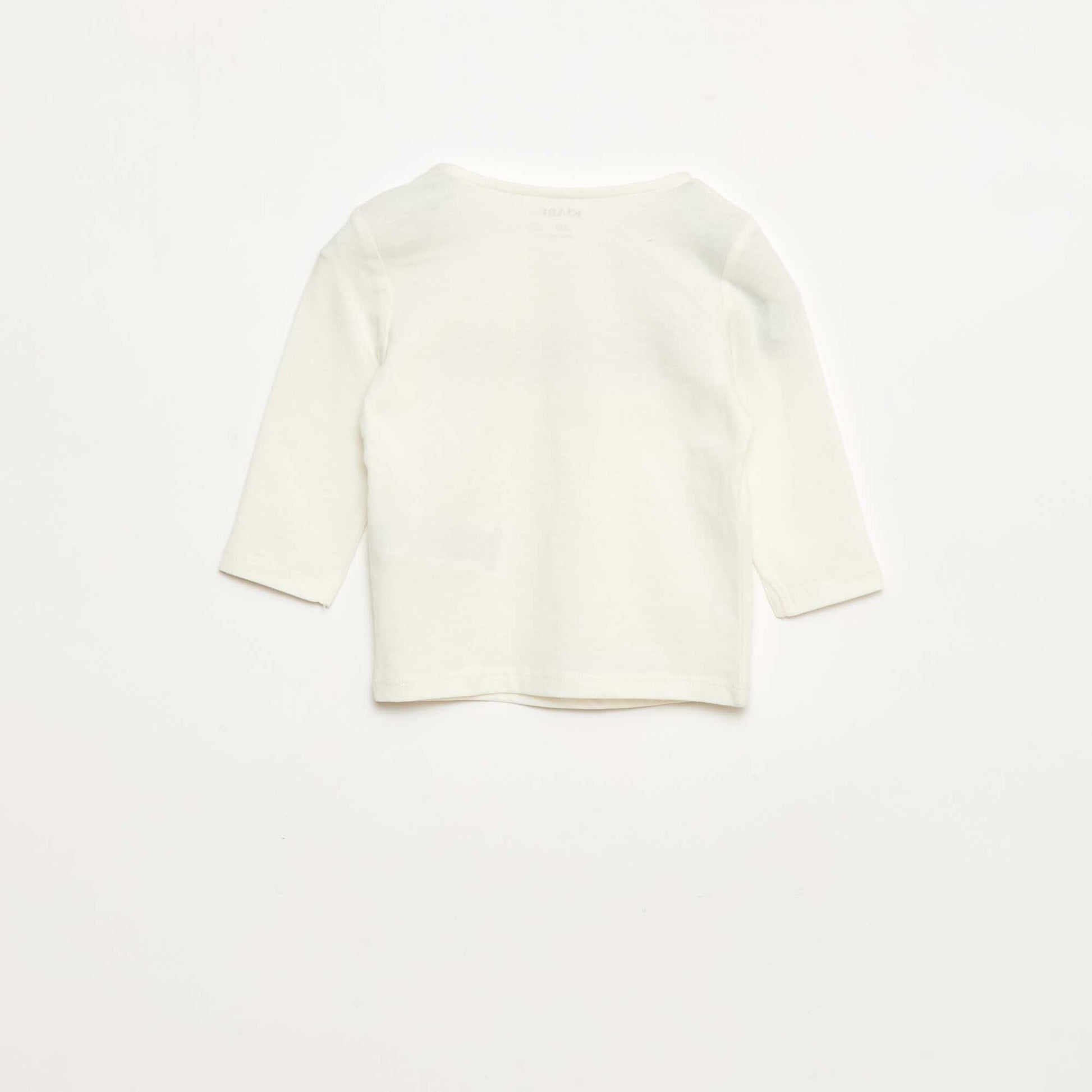 T-shirt animé en coton BEIGE