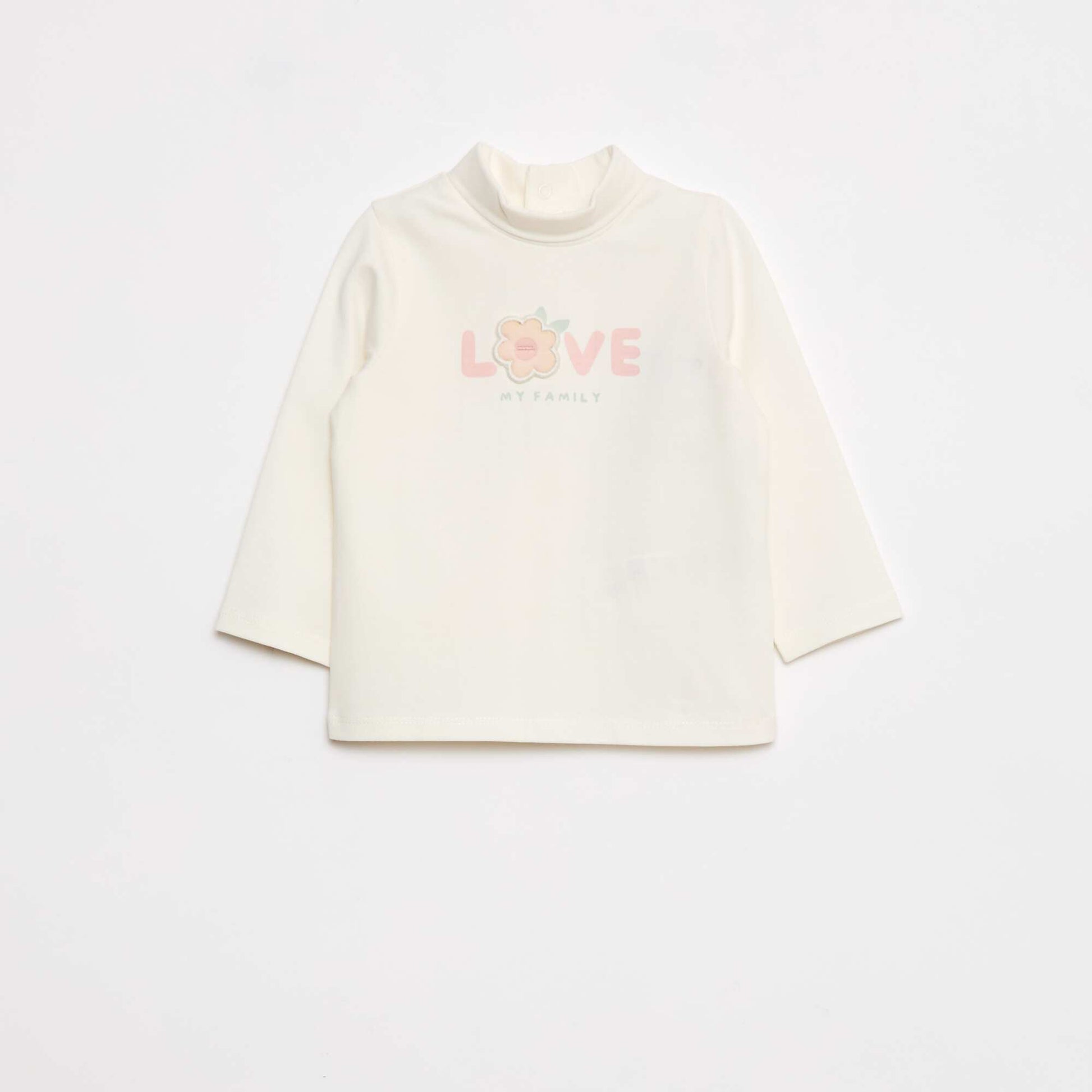 Sous-pull animé fantaisie BLANC