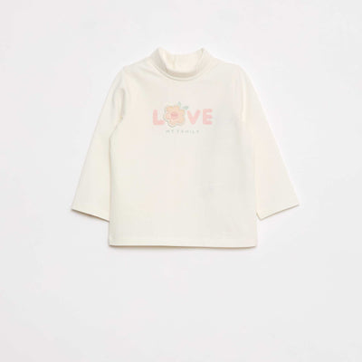 Sous-pull animé fantaisie BLANC
