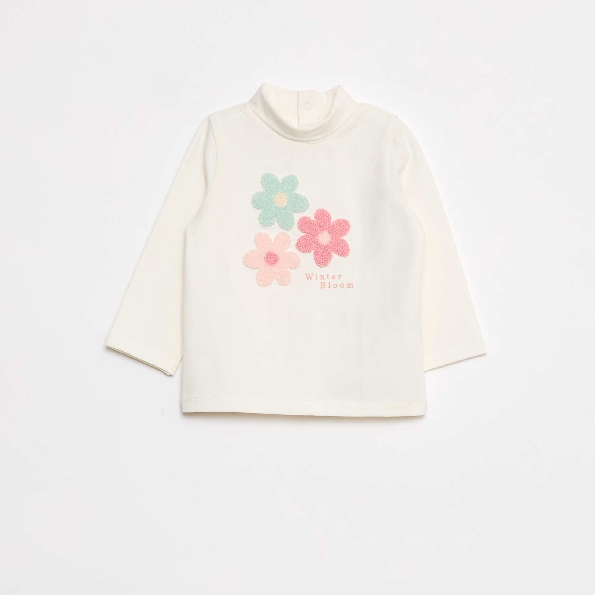 Sous-pull animé fantaisie BLANC