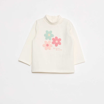 Sous-pull animé fantaisie BLANC