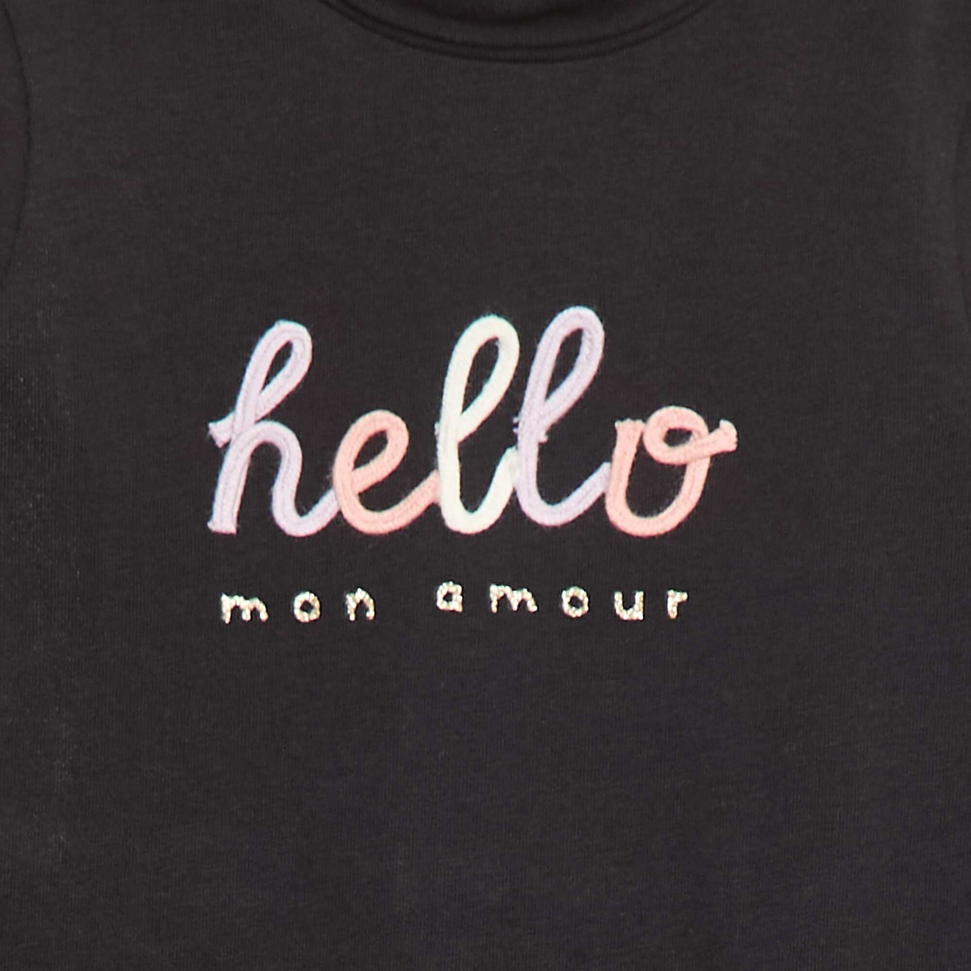 Sous-pull animé fantaisie NOIR