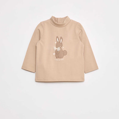 Sous-pull animé fantaisie BEIGE