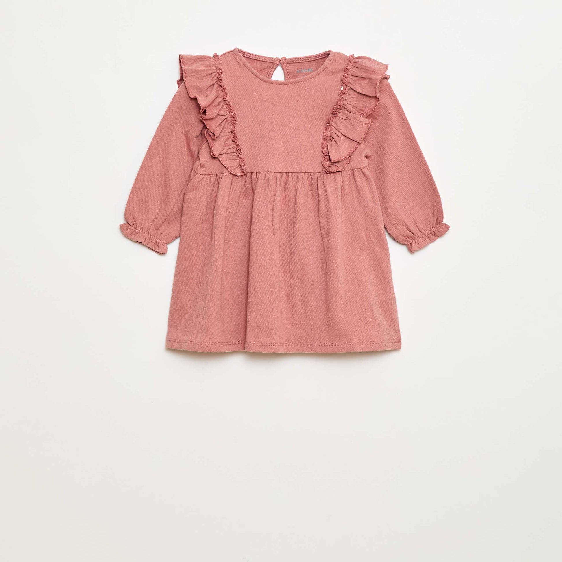 Robe légère à manches longues à motif ROSE