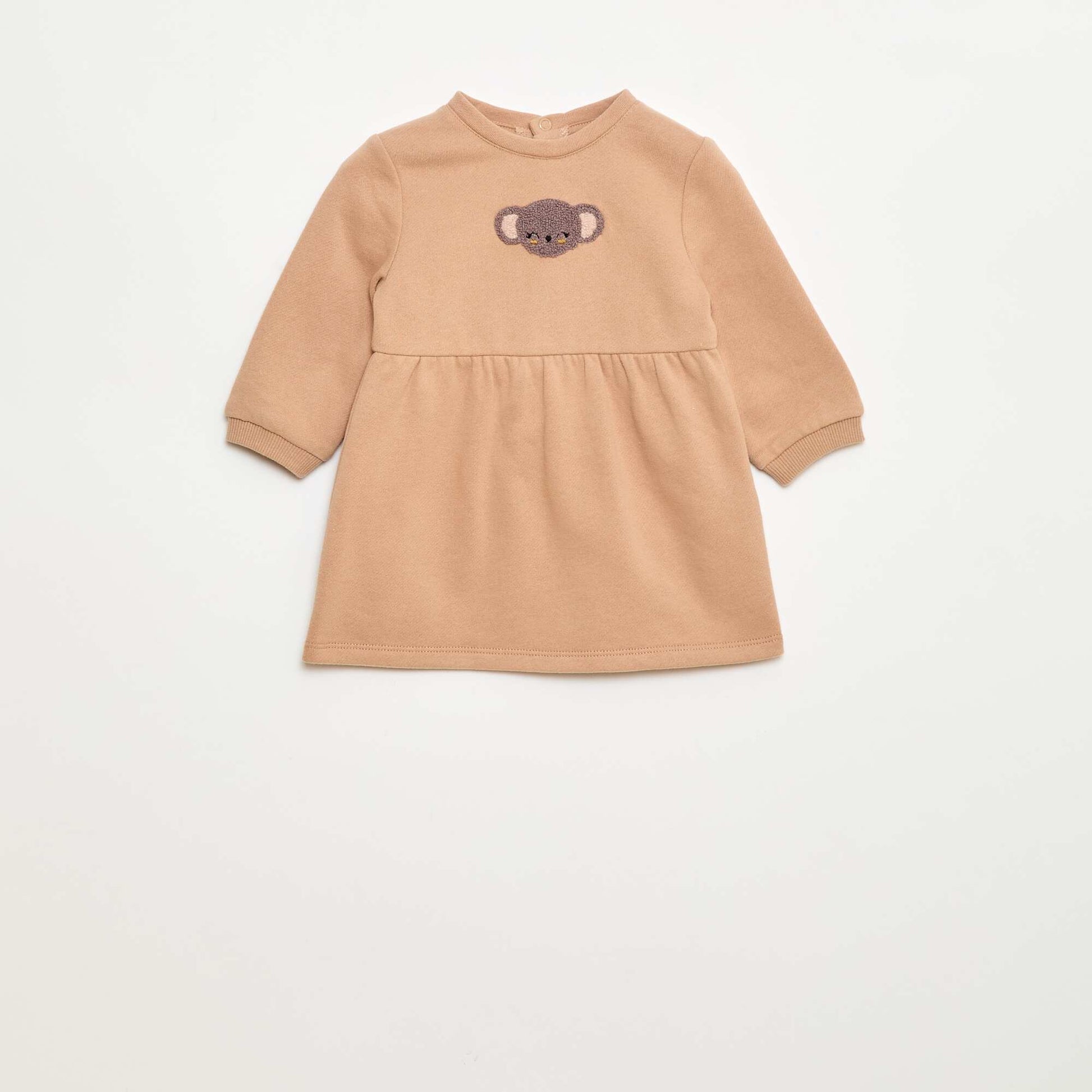 Robe en molleton animée BEIGE