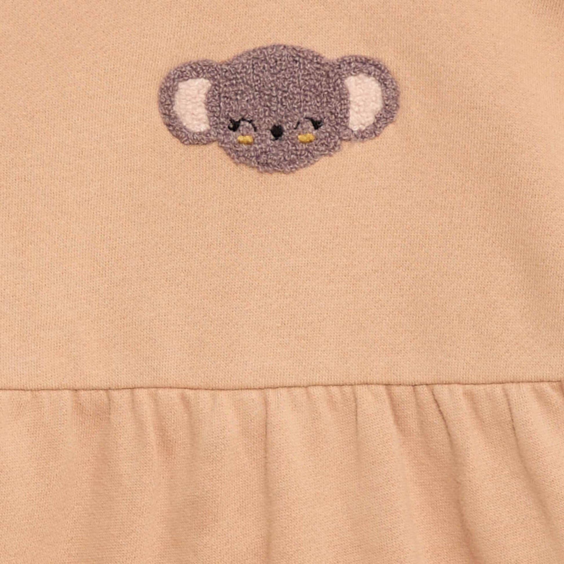 Robe en molleton animée BEIGE