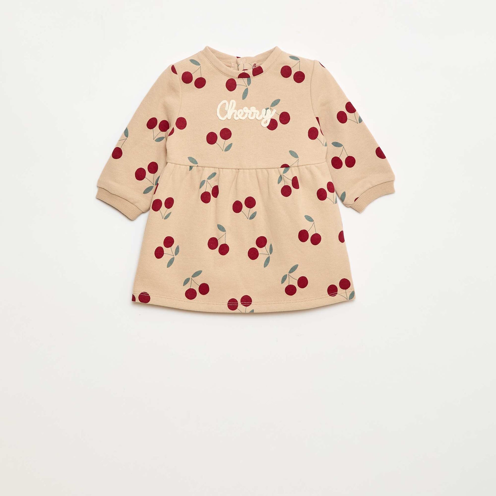 Robe en molleton animée BLANC
