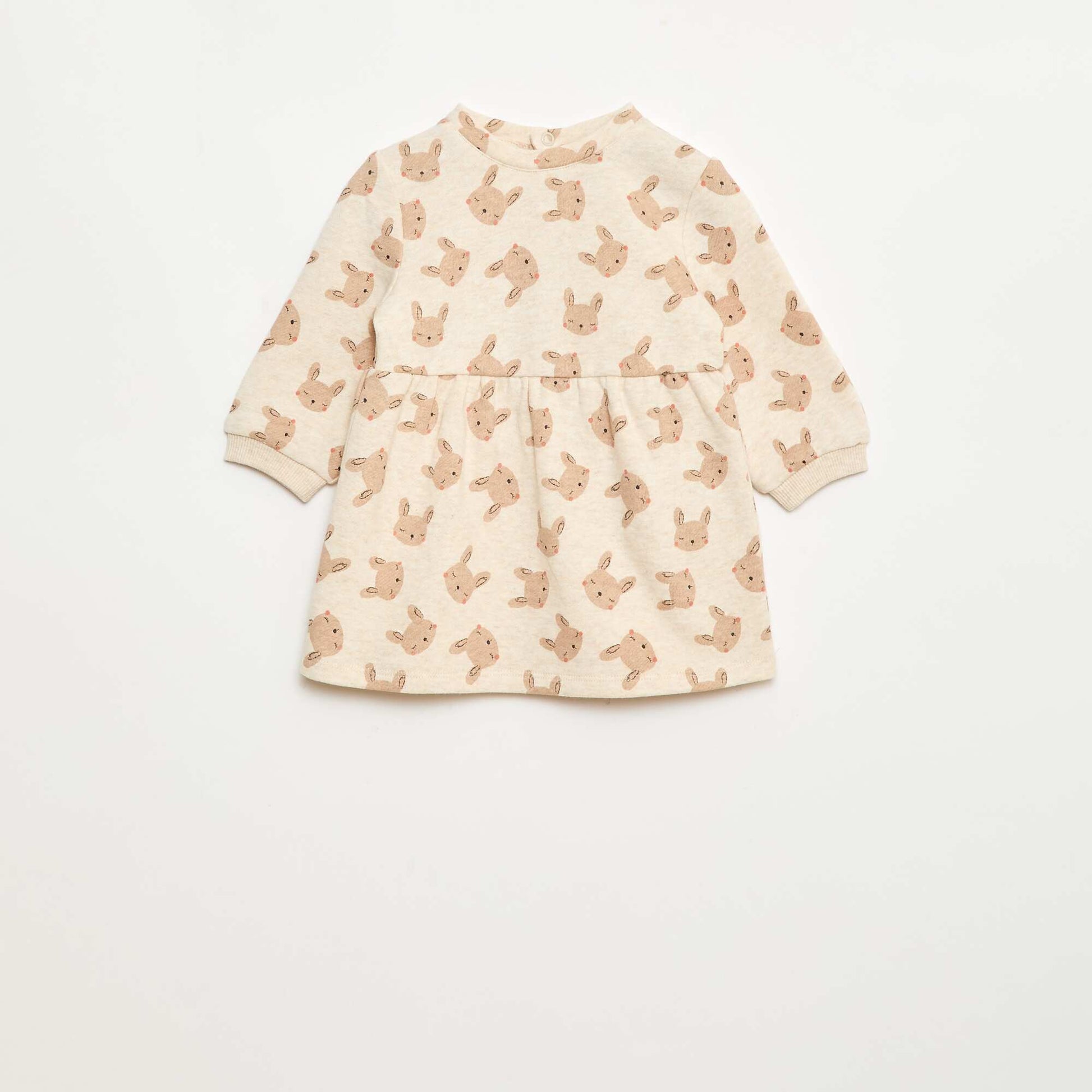 Robe en molleton animée BEIGE