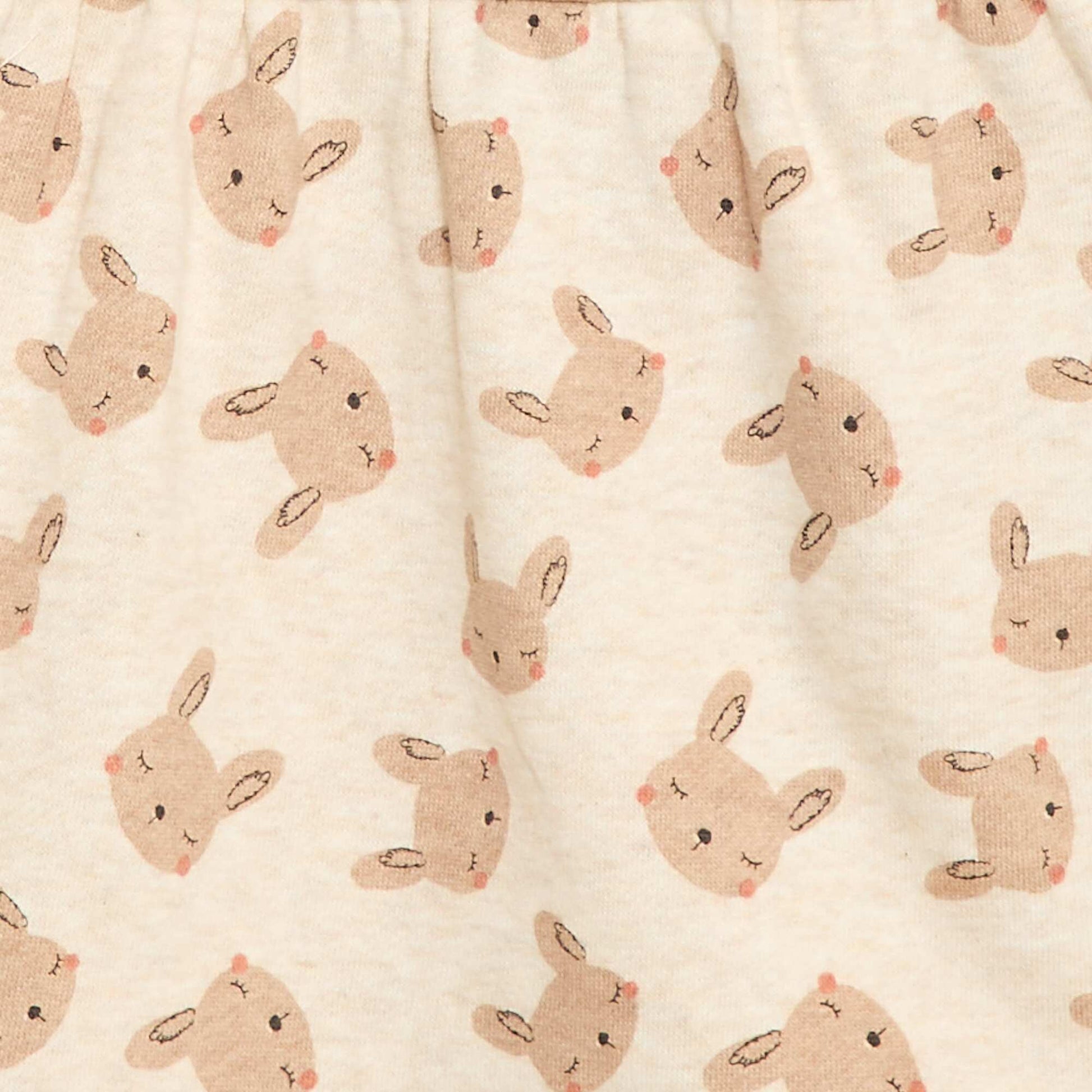 Robe en molleton animée BEIGE