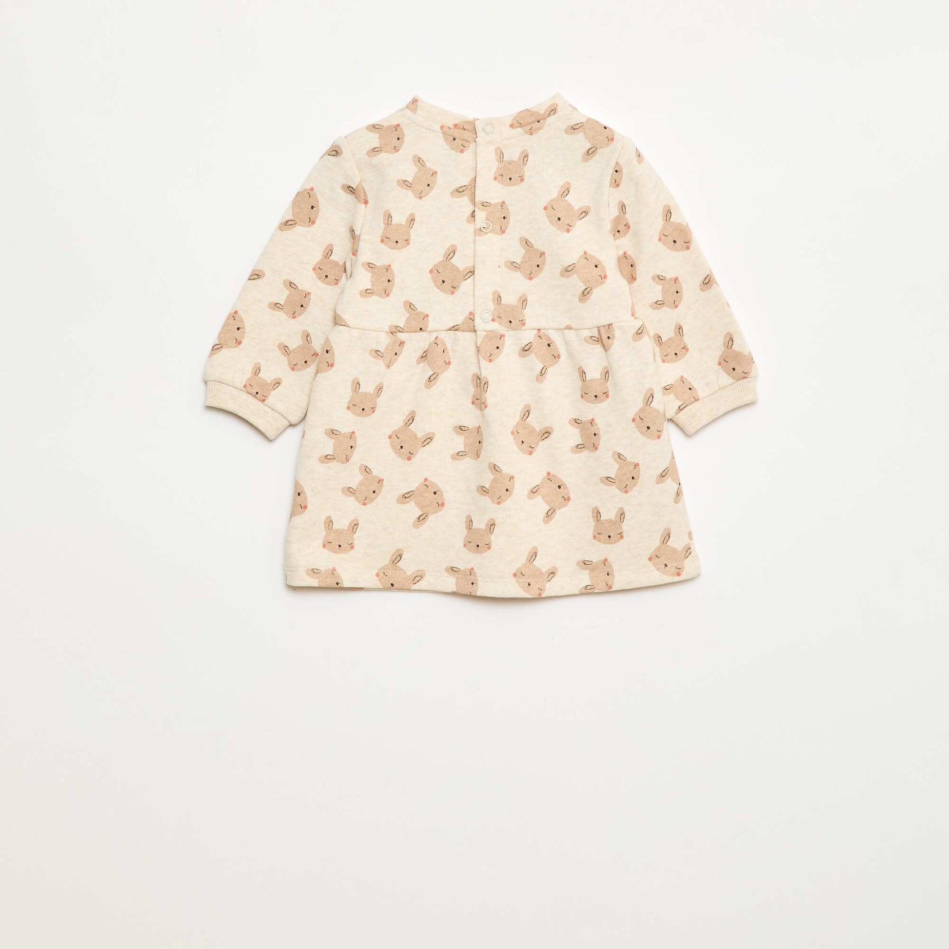 Robe en molleton animée BEIGE