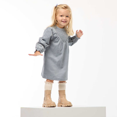 Robe en velours BLEU