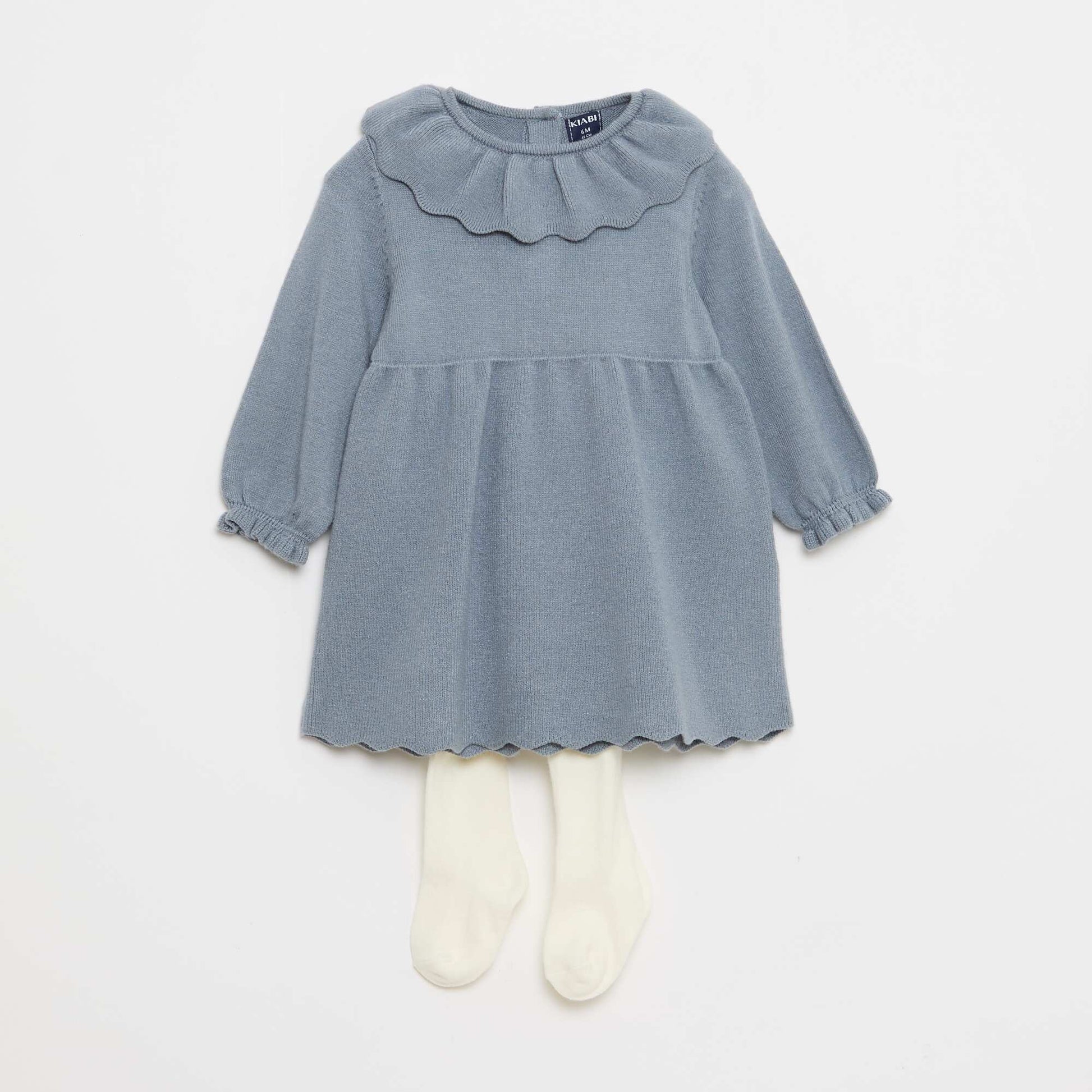 Ensemble robe + collants fantaisie BLEU