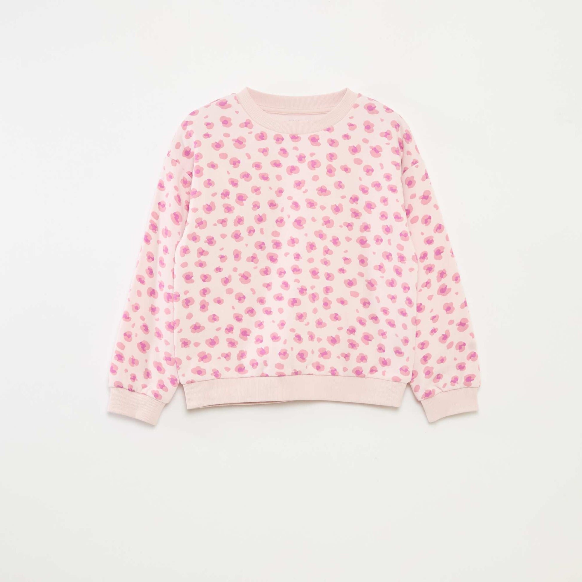 Sweat à manches longues avec imprimé ROSE