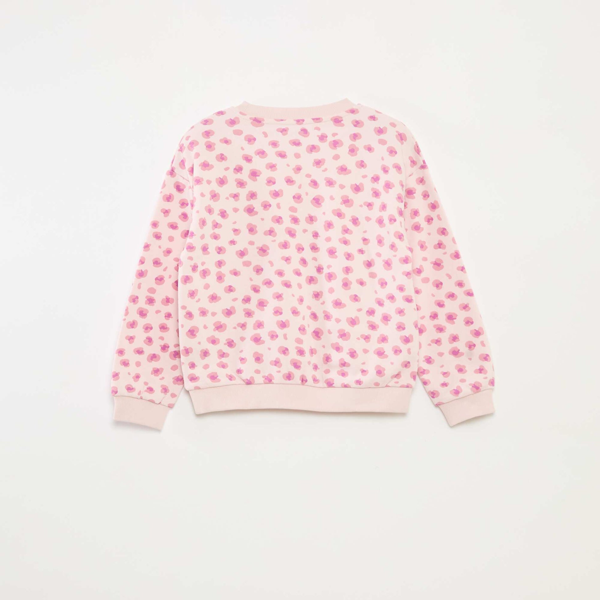 Sweat à manches longues avec imprimé ROSE