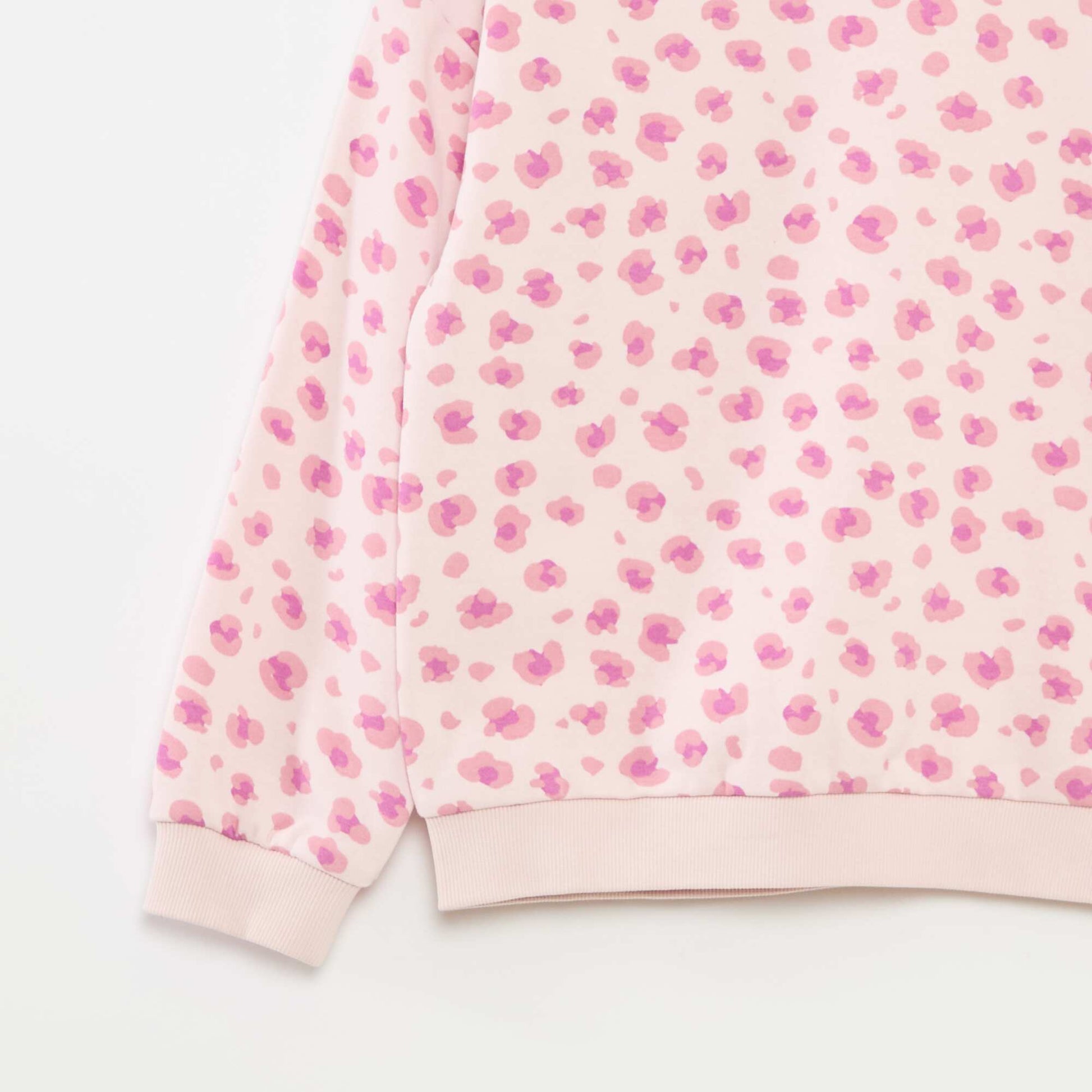 Sweat à manches longues avec imprimé ROSE