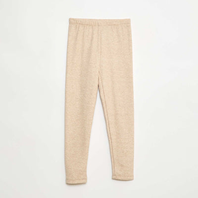 Legging chaud intérieur velours BEIGE