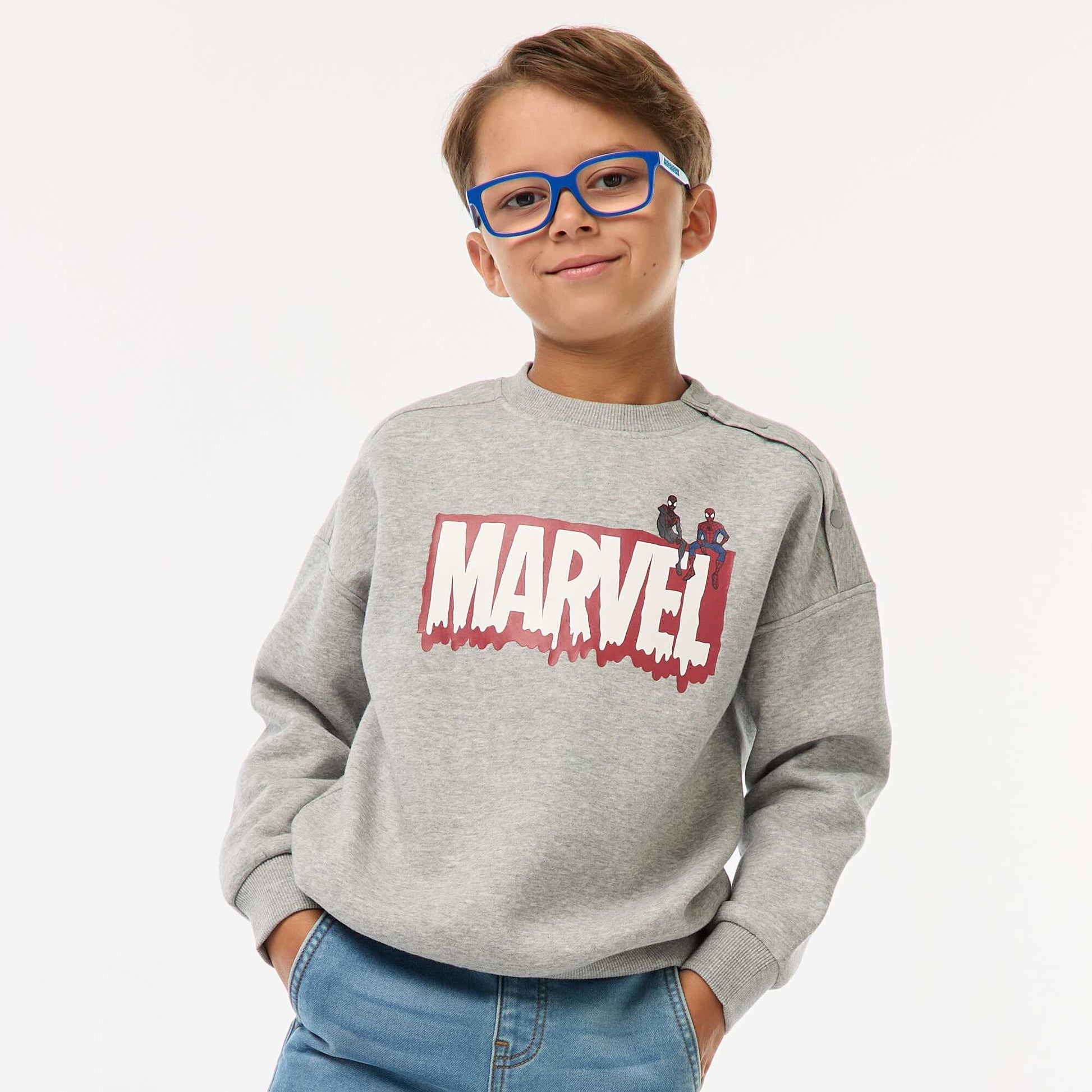Sweat imprimé - Spider-Man - Marvel - So Easy GRIS