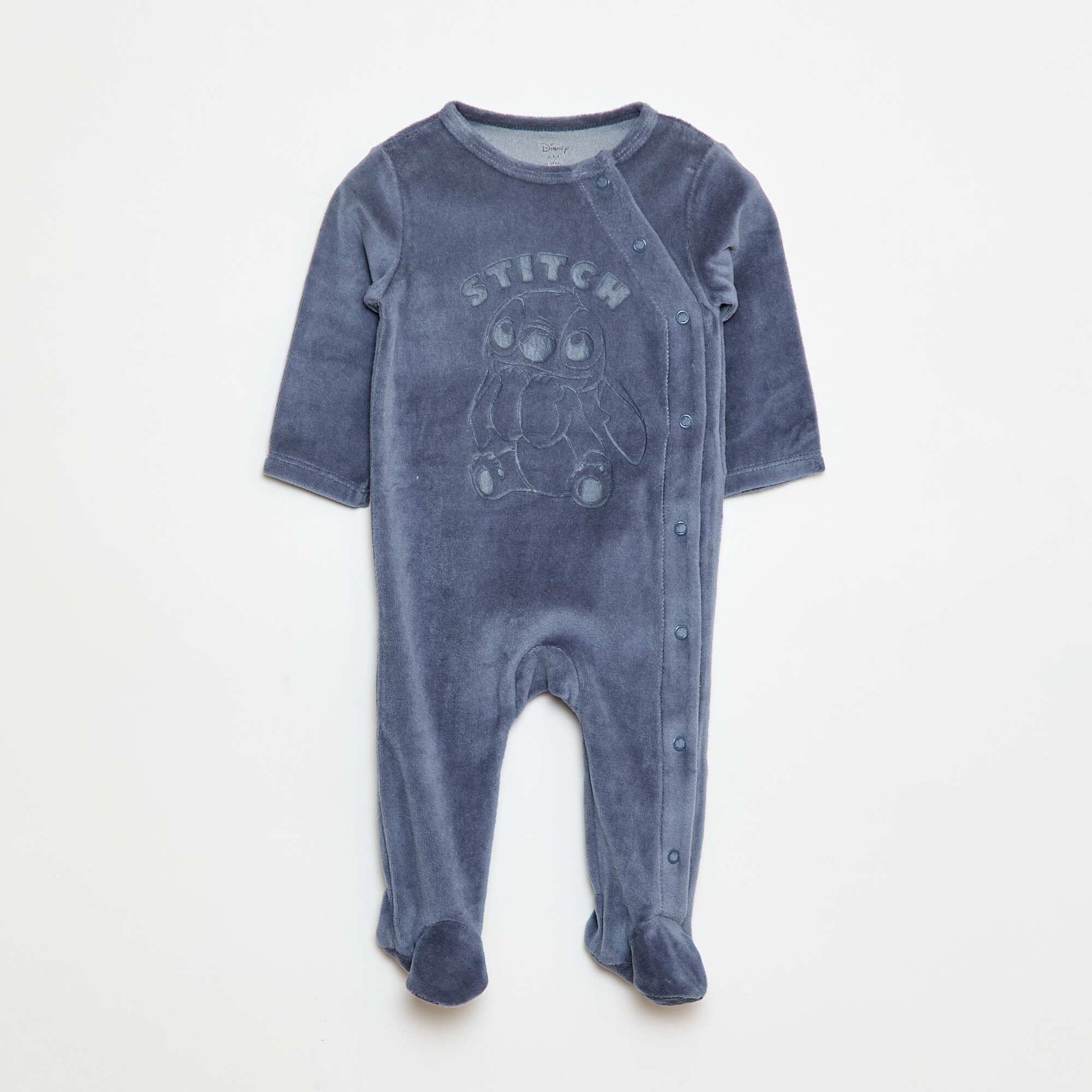 Dors-bien en velours 'Stitch' 'Disney' BLEU