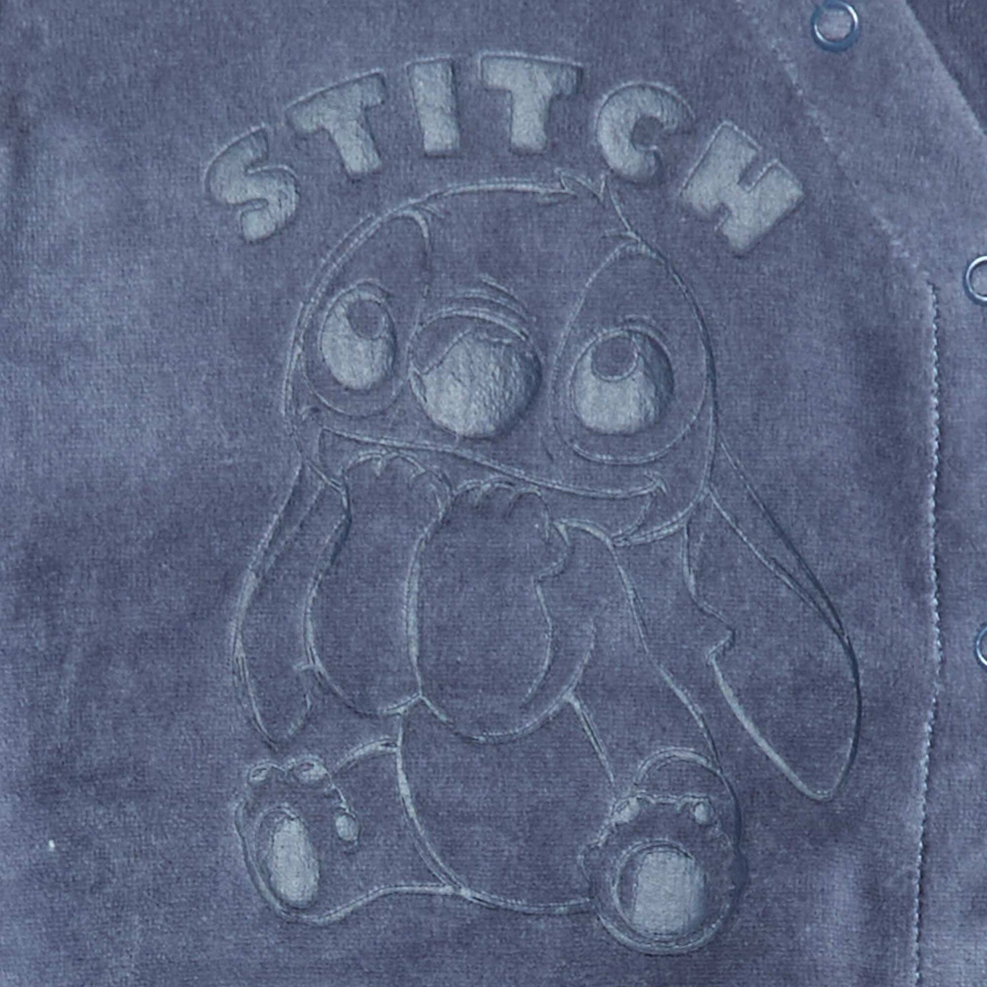 Dors-bien en velours 'Stitch' 'Disney' BLEU