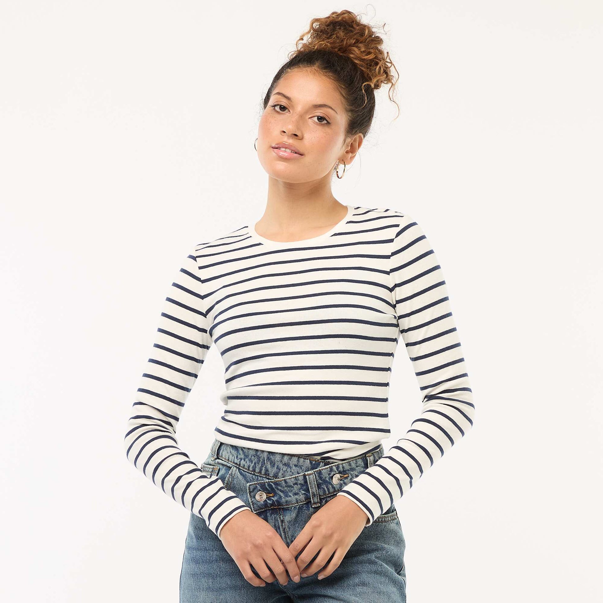 T-shirt à manches longues BLANC