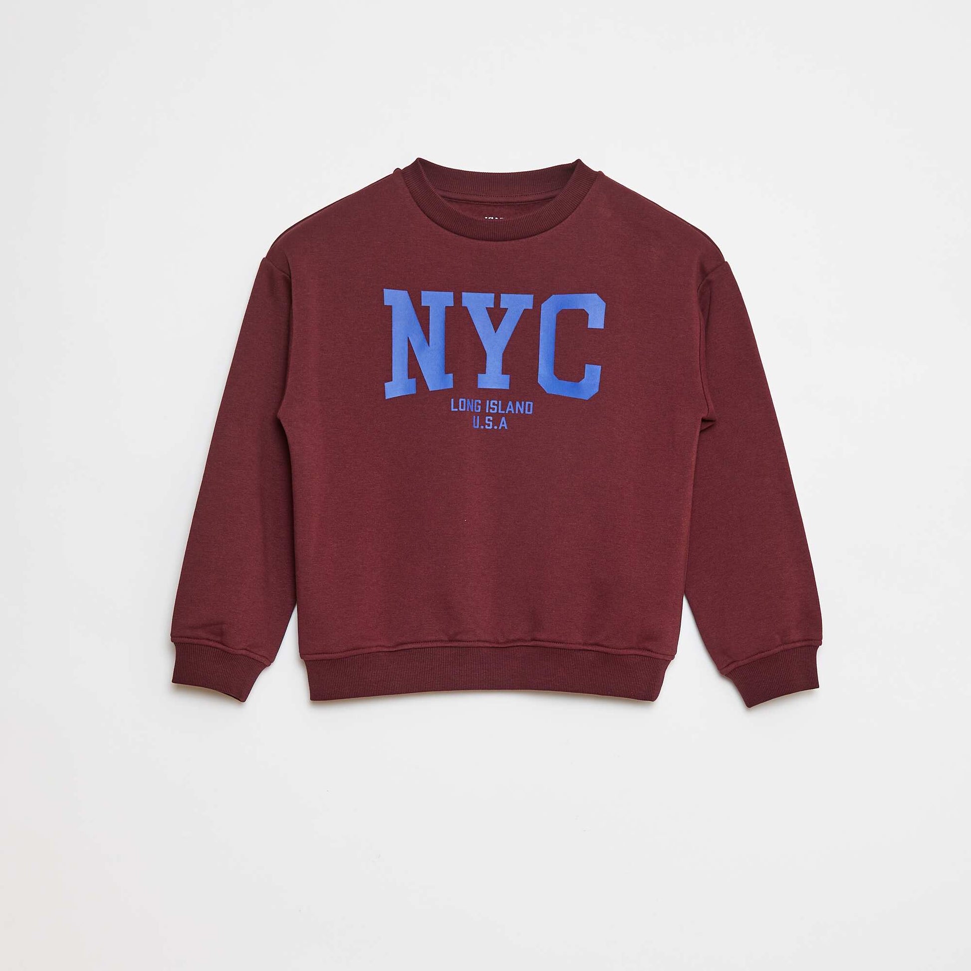 Sweat loose avec imprimé MARRON
