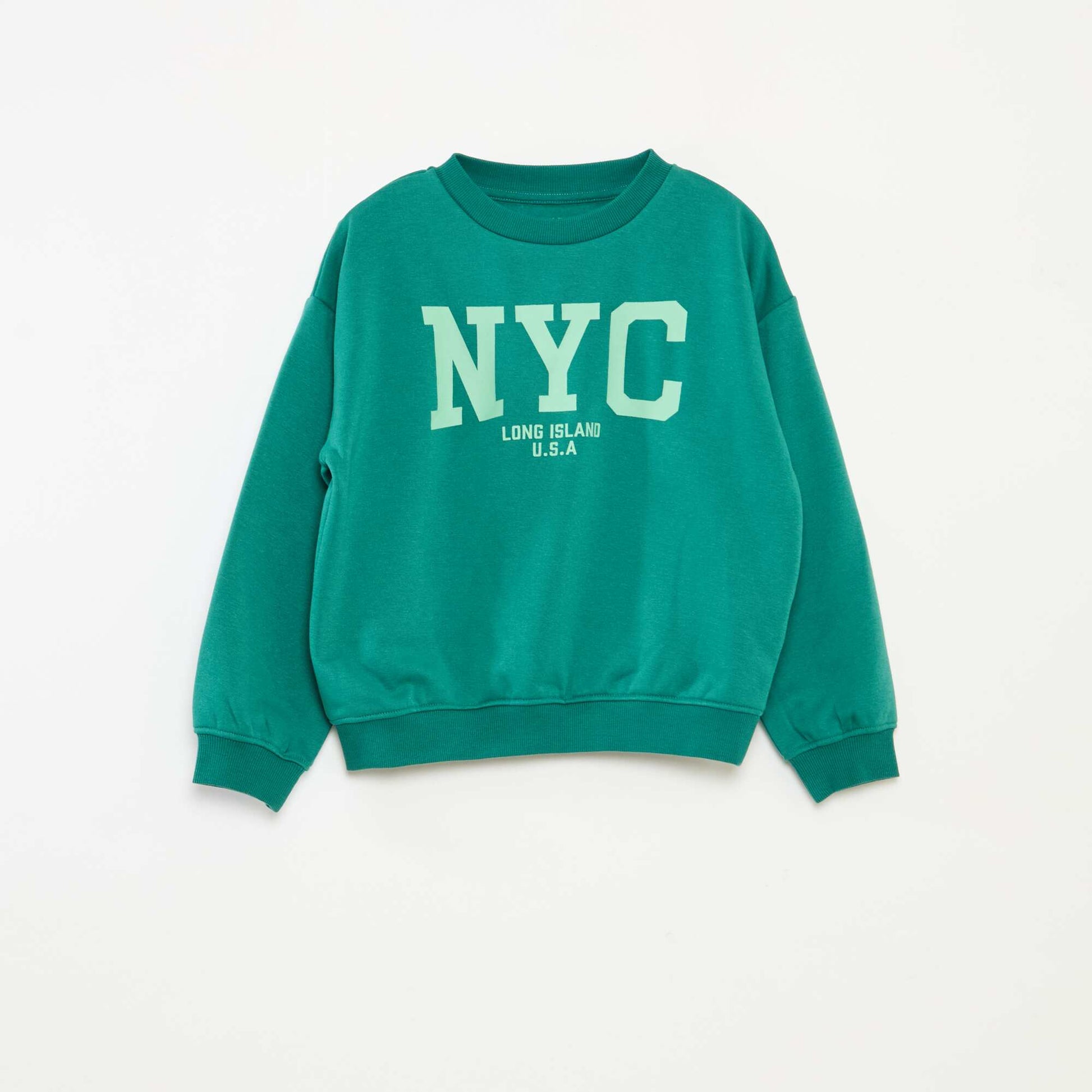 Sweat loose avec imprimé VERT