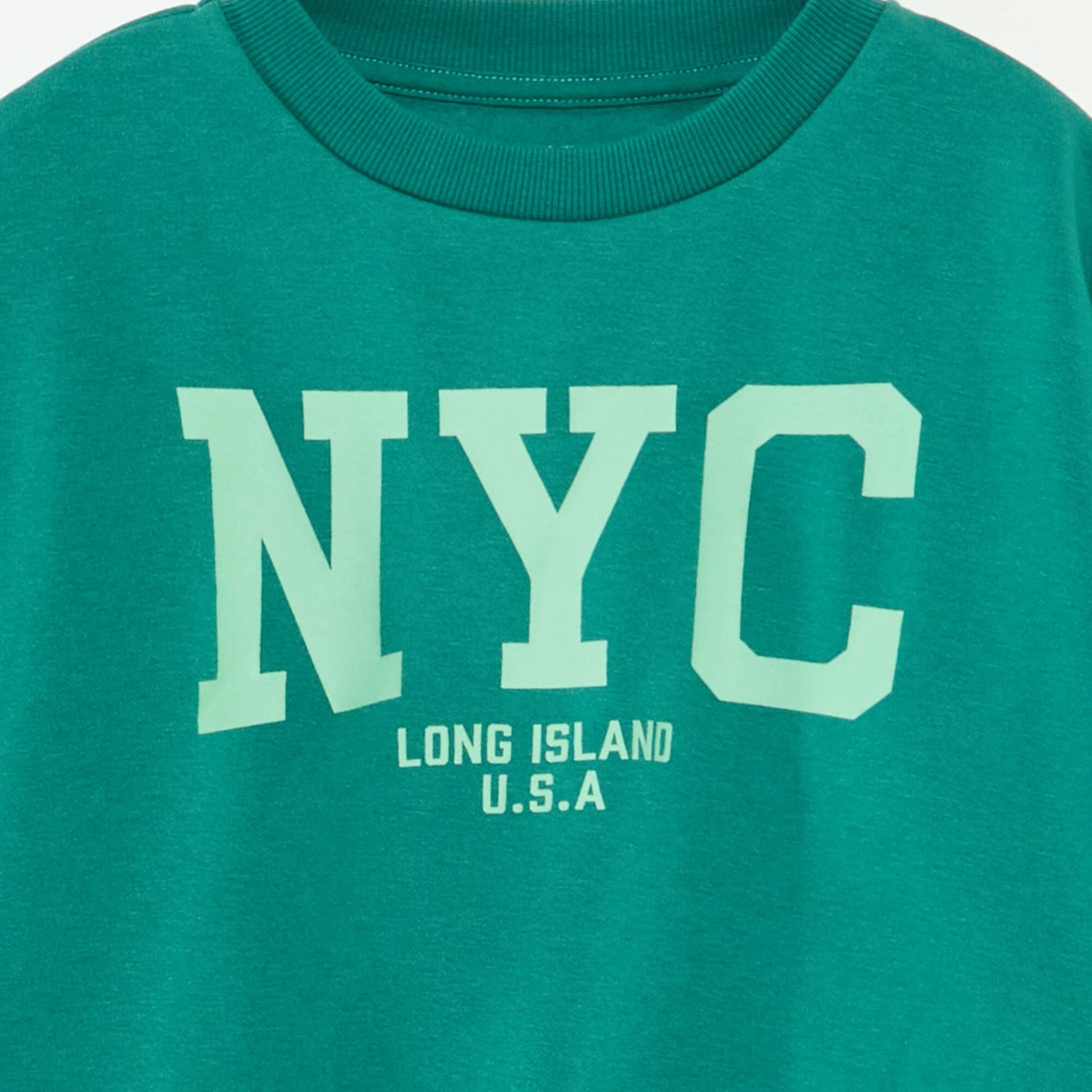 Sweat loose avec imprimé VERT