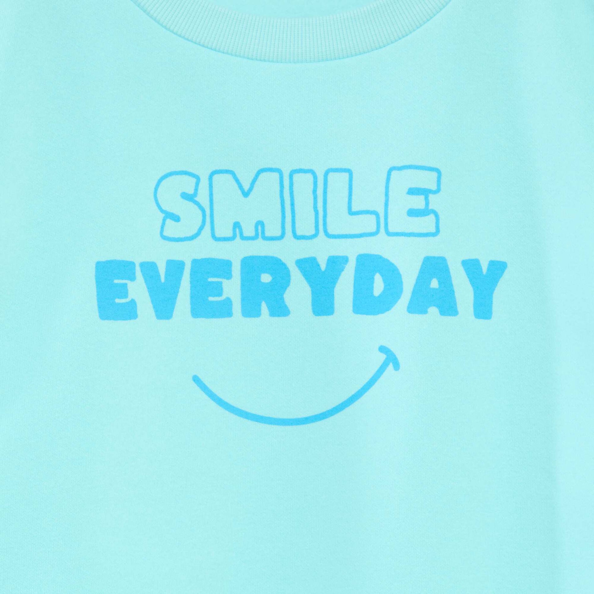 Sweat loose avec imprimé BLEU
