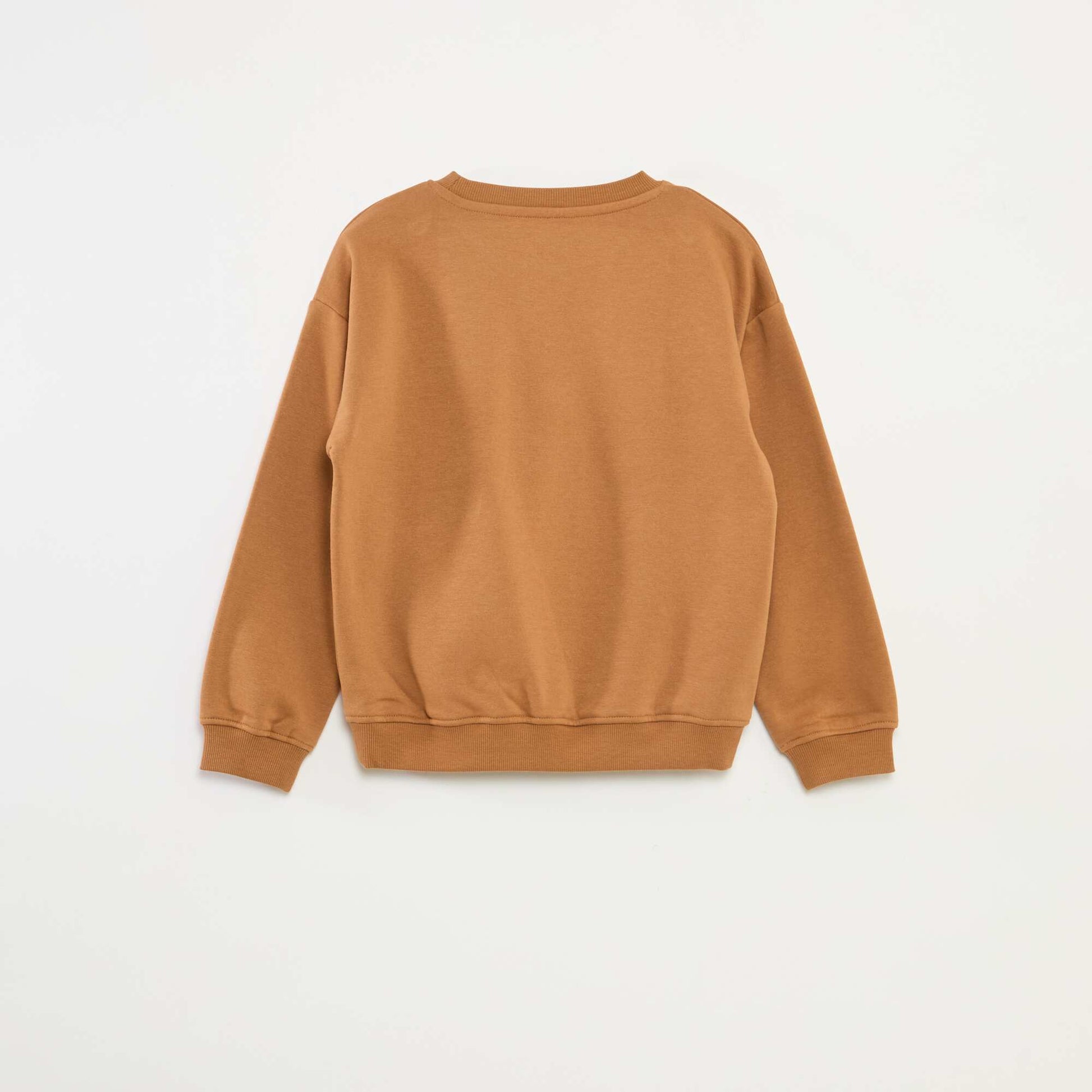 Sweat loose avec imprimé MARRON