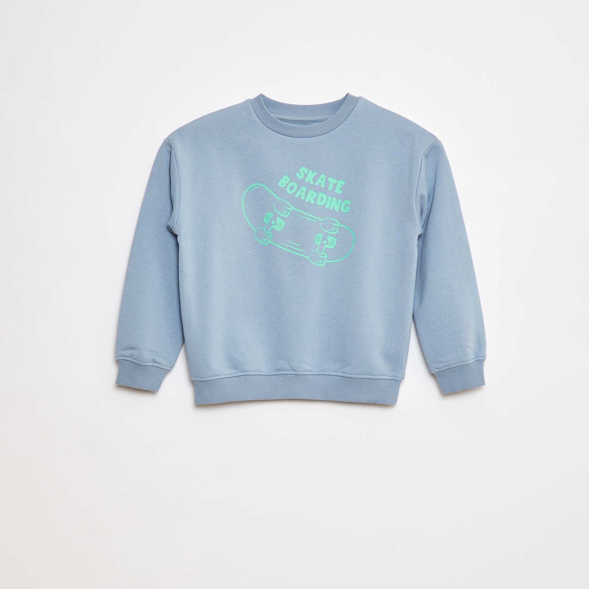 Sweat loose avec imprimé BLEU