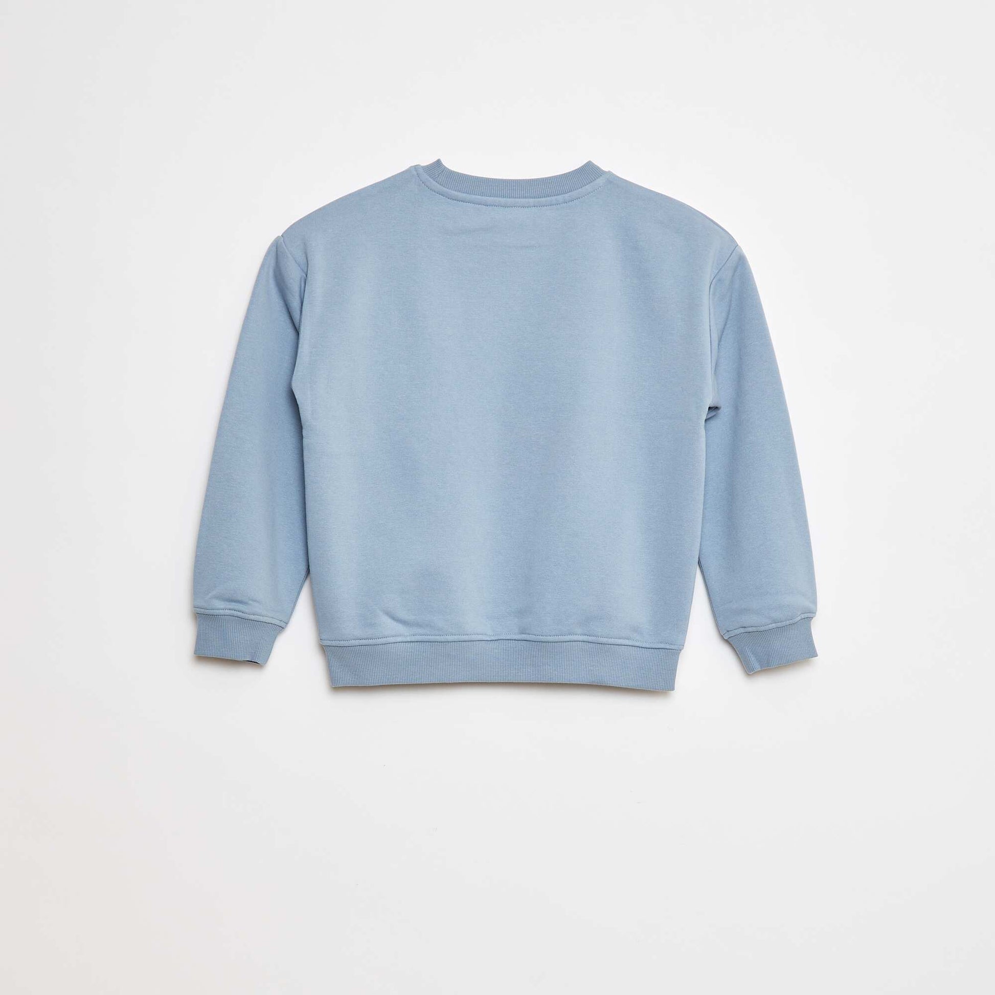Sweat loose avec imprimé BLEU