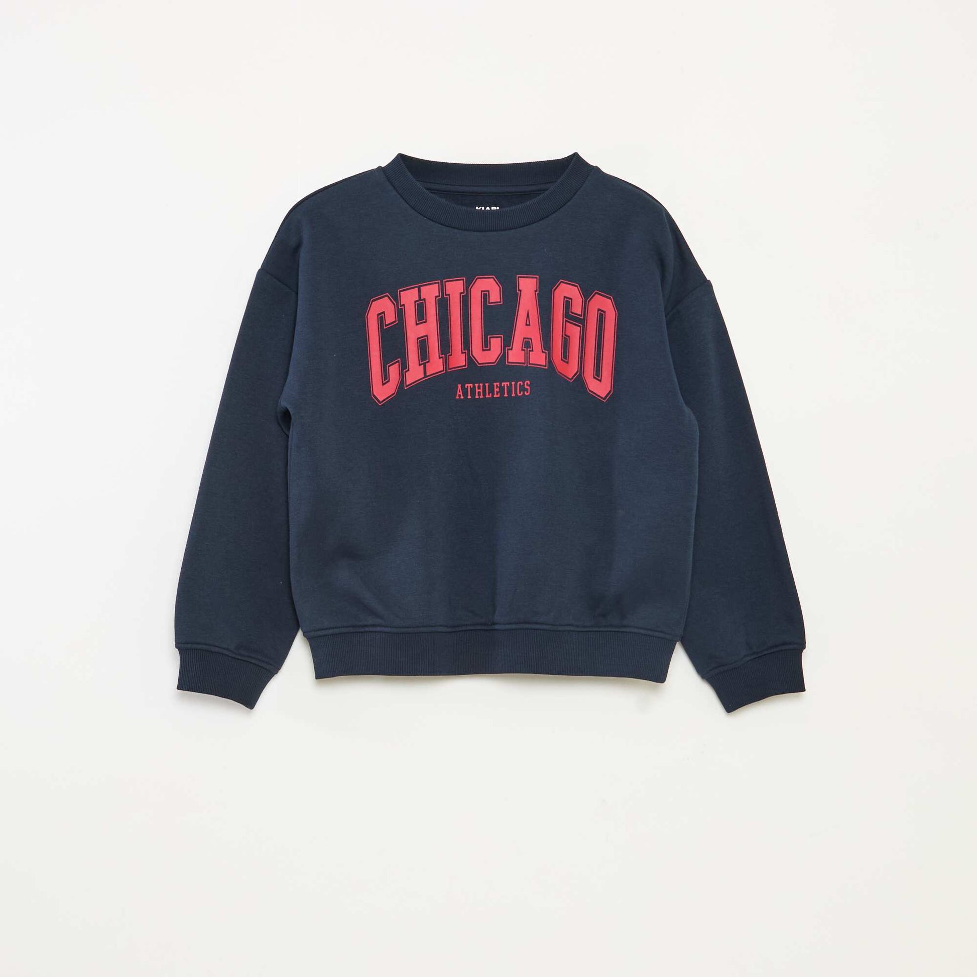 Sweat loose avec imprimé BLEU