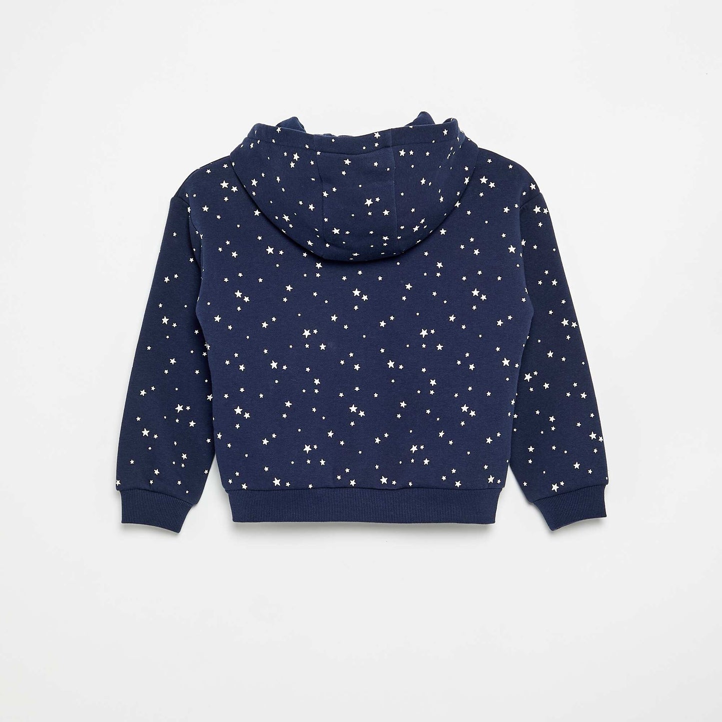 Sweat zippé à capuche avec imprimé all over BLEU