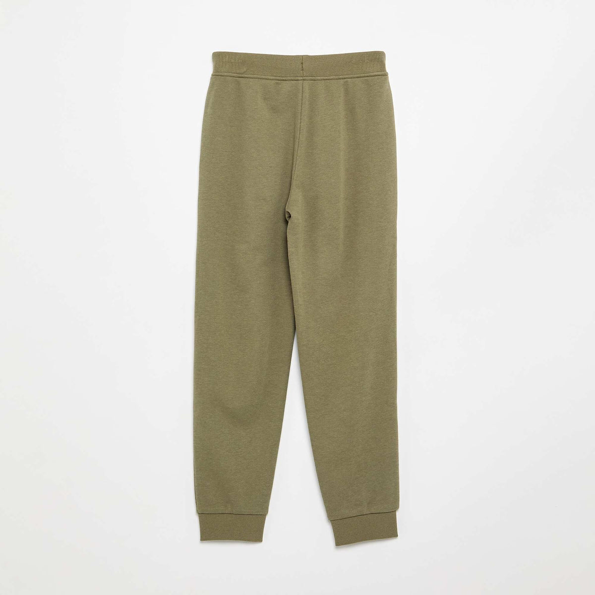Pantalon de jogging uni avec taille élastiquée VERT