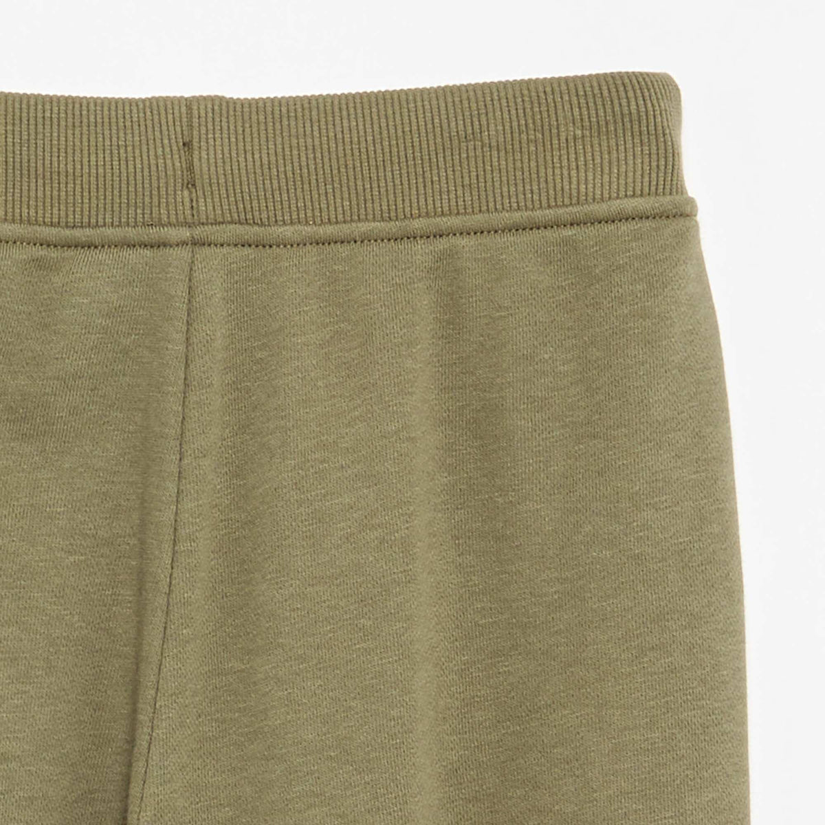 Pantalon de jogging uni avec taille élastiquée VERT