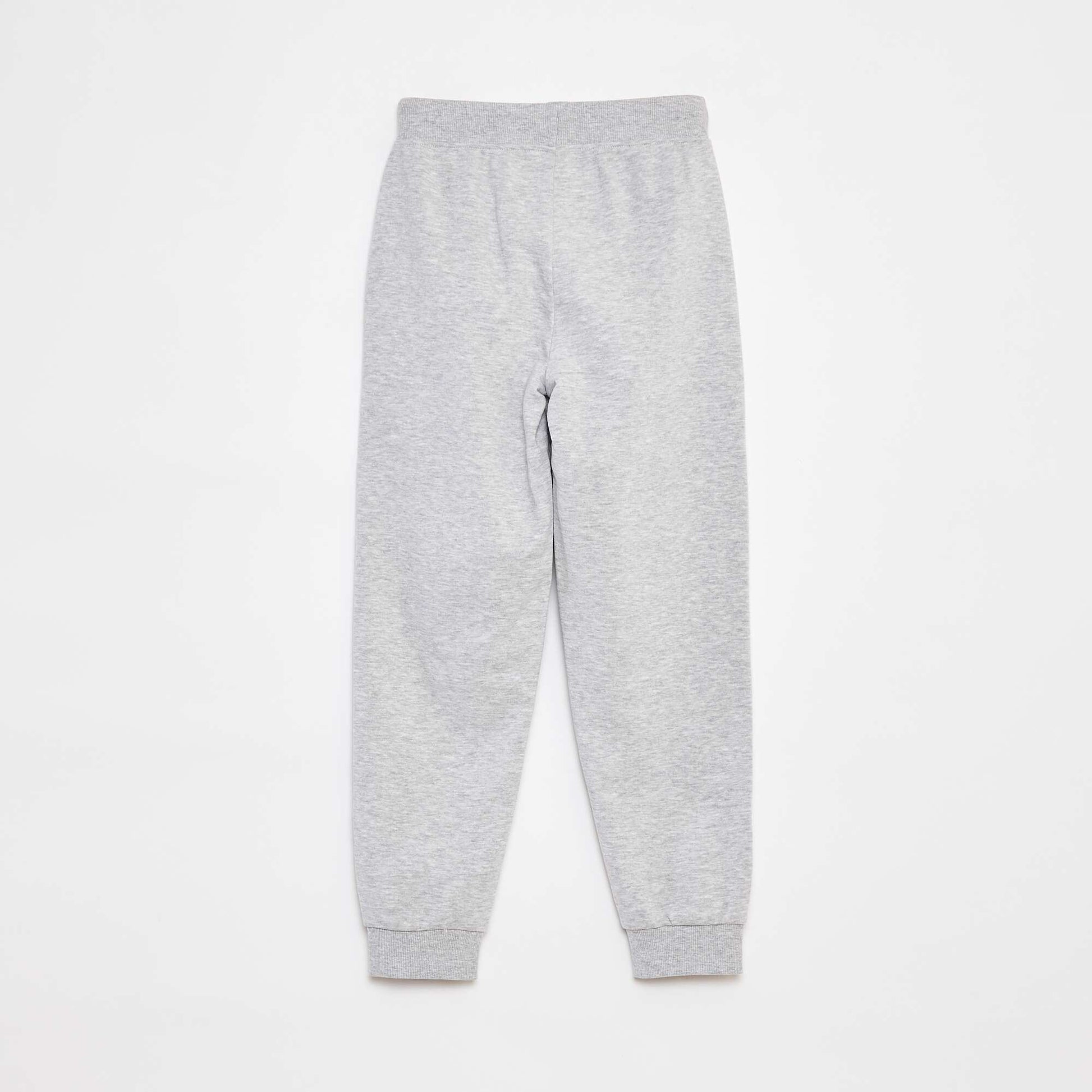 Jogging uni avec taille élastiquée GRIS