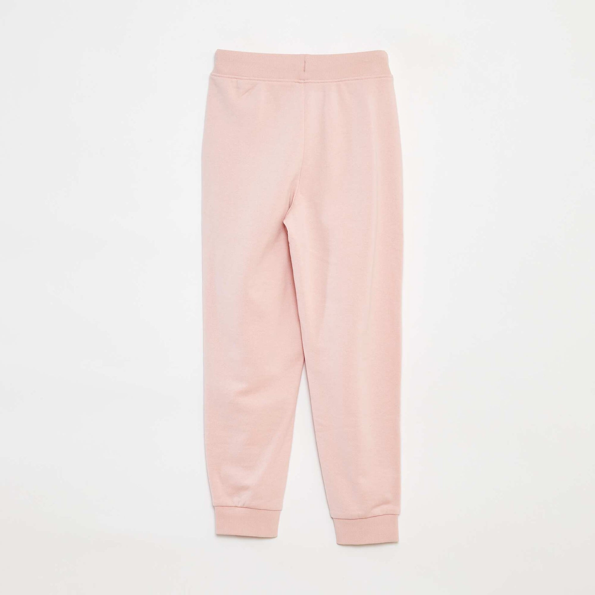 Jogging uni avec taille élastiquée ROSE
