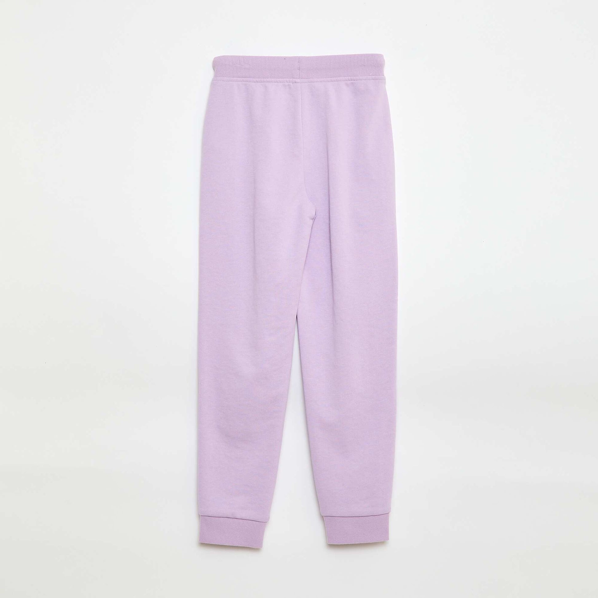 Jogging uni avec taille élastiquée VIOLET