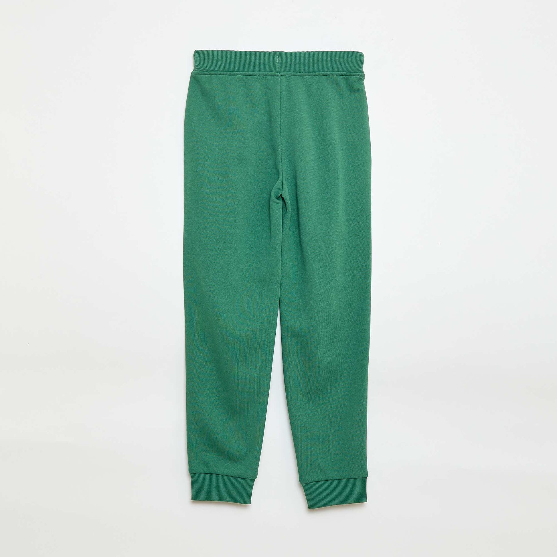 Jogging uni avec taille élastiquée VERT
