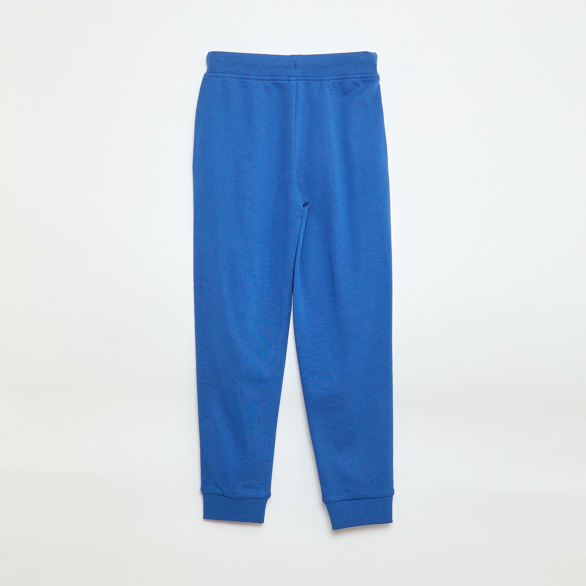 Jogging uni avec taille élastiquée BLEU