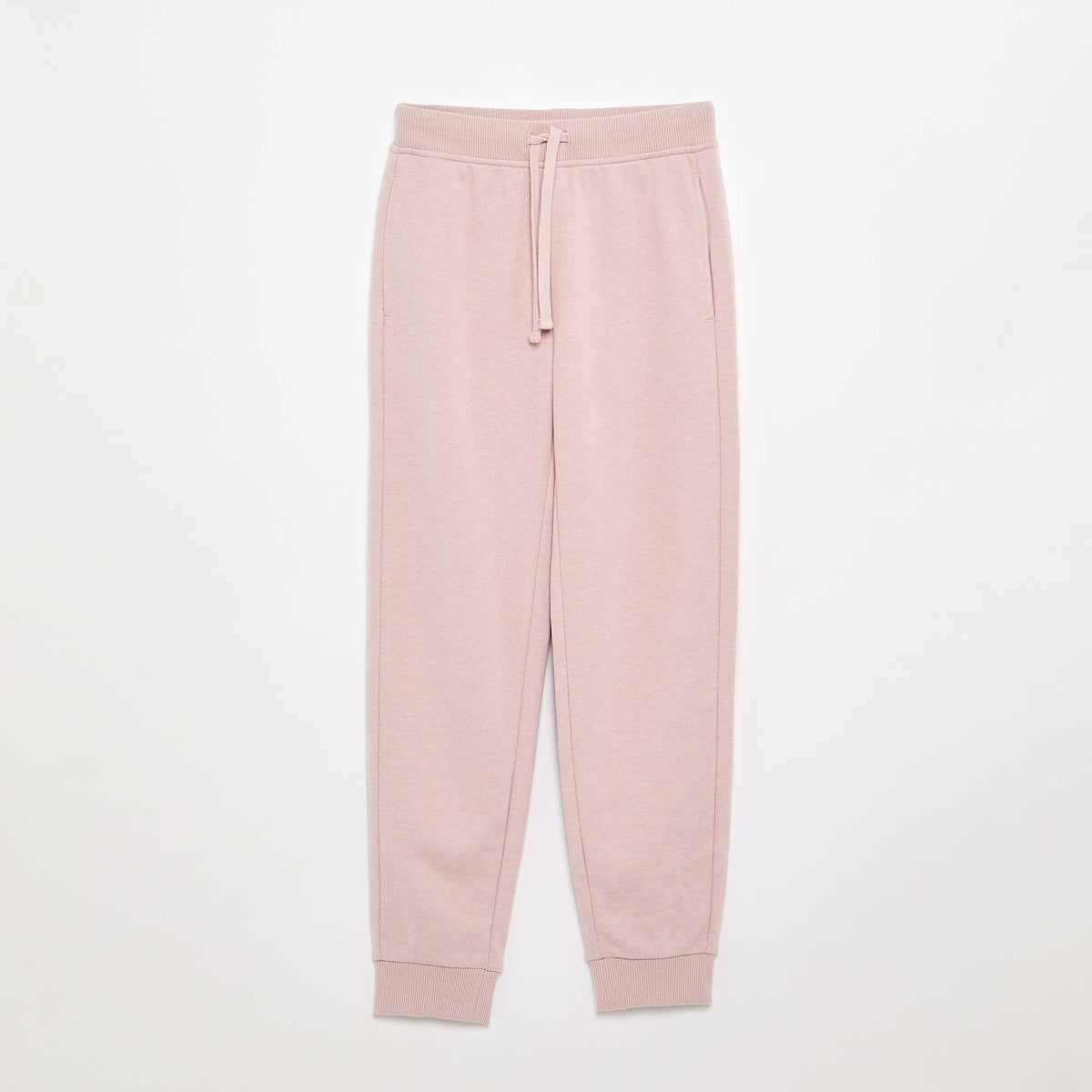 Pantalon de jogging uni avec taille élastiquée VIOLET