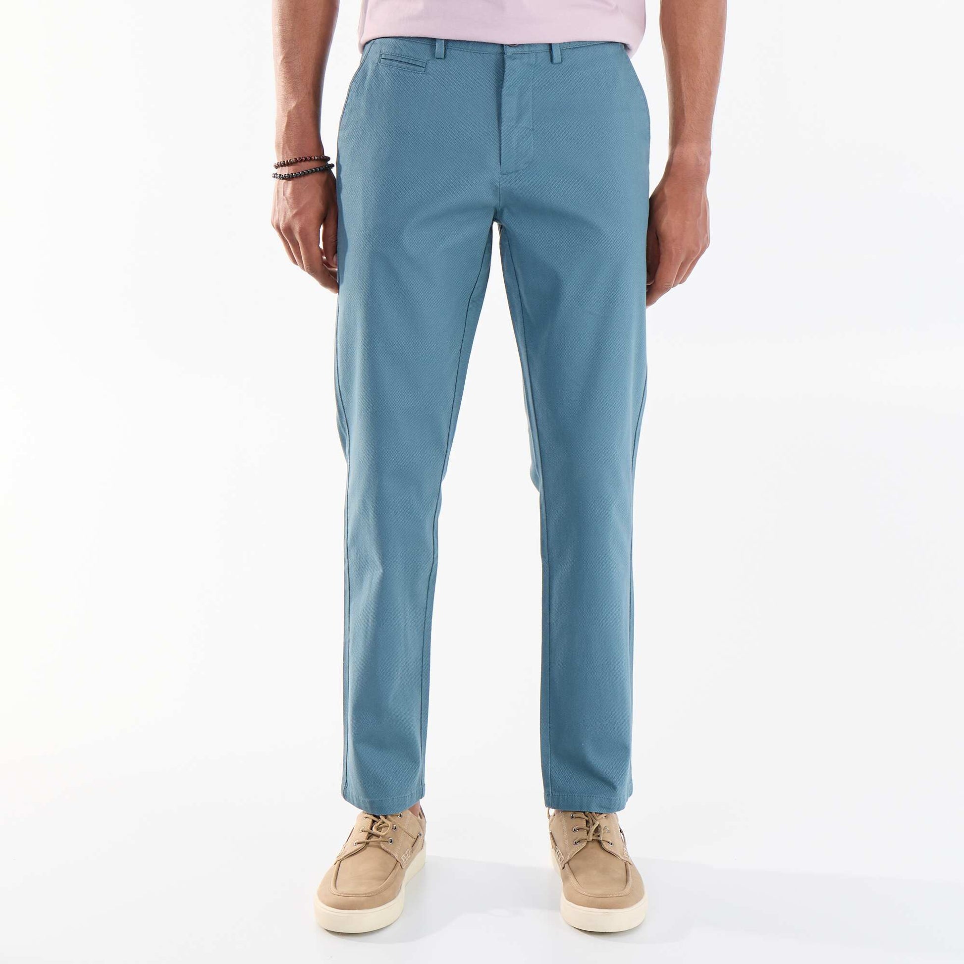 Pantalon chino en twill BLEU