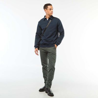 Pantalon en maille piquée uni VERT