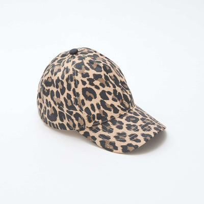 Casquette à motif léopard BEIGE