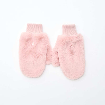 Paire de moufles/mitaines ROSE