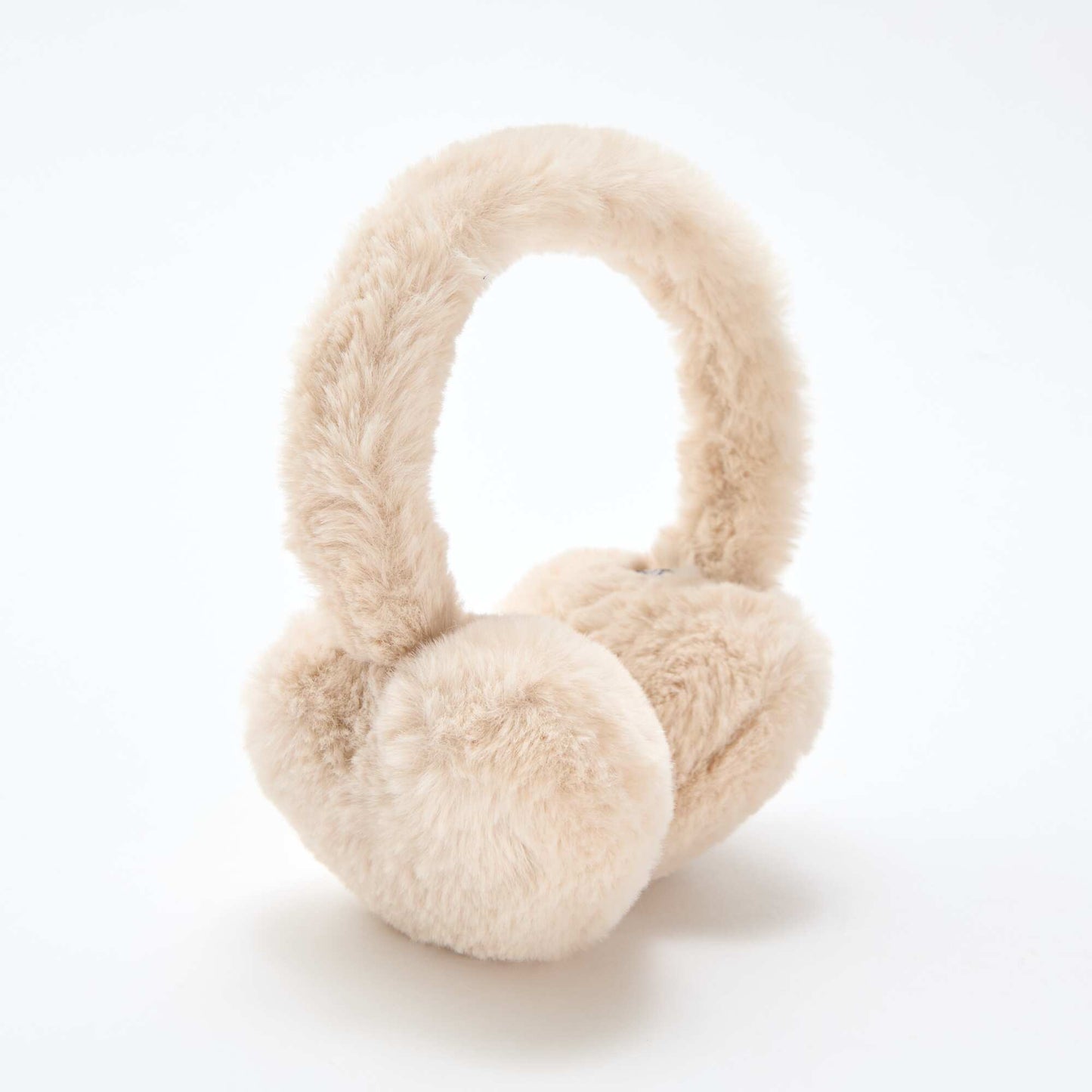 Cache oreilles imitation fausse fourrure BEIGE