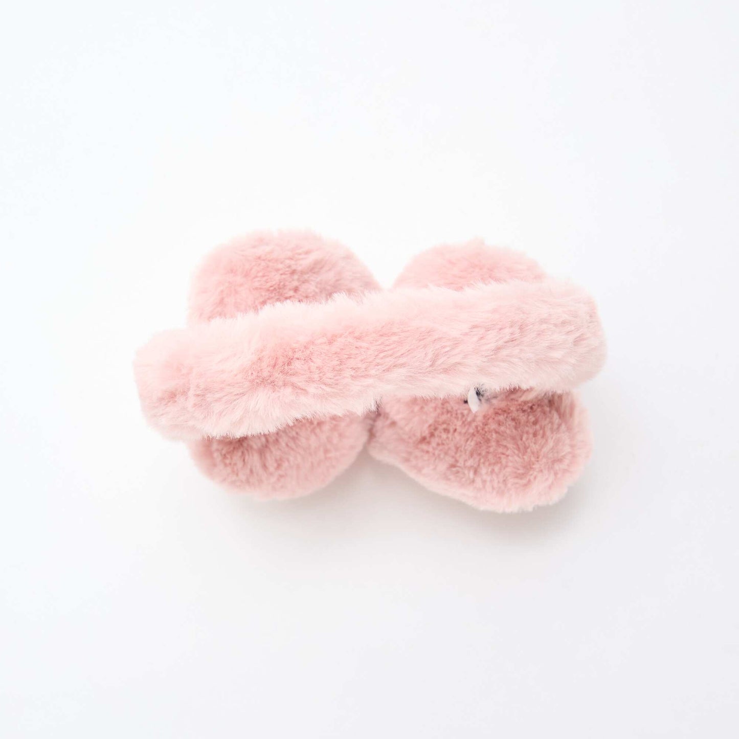Cache oreilles imitation fausse fourrure ROSE